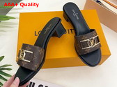 Louis Vuitton Lock It Mule in Patent Monogram Canvas 1A660F Replica