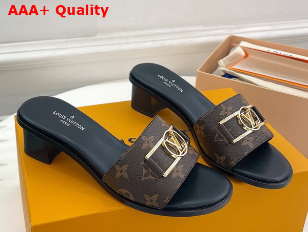 Louis Vuitton Lock It Mule in Patent Monogram Canvas 1A660F Replica