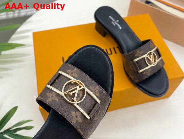 Louis Vuitton Lock It Mule in Patent Monogram Canvas 1A660F Replica