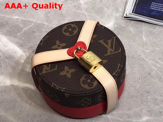 Louis Vuitton Lock Me Box PM in Monogram Canvas and Pink Natural Leather GI0353 Replica