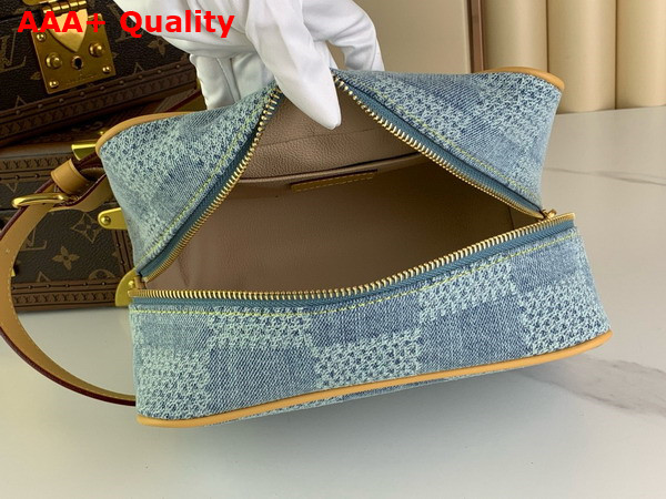 Louis Vuitton Locker Dopp Kit Blue Damier Denim 3D Cotton Canvas N40753 Replica