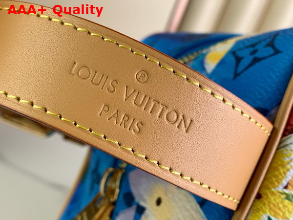 Louis Vuitton Locker Dopp Kit Bright Blue Monogram Surfin Coated Canvas Replica