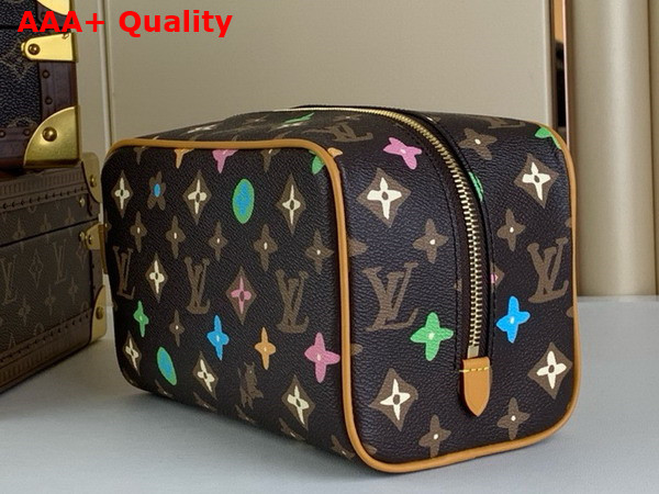 Louis Vuitton Locker Dopp Kit Chocolate Monogram Craggy Coated Canvas M47069 Replica