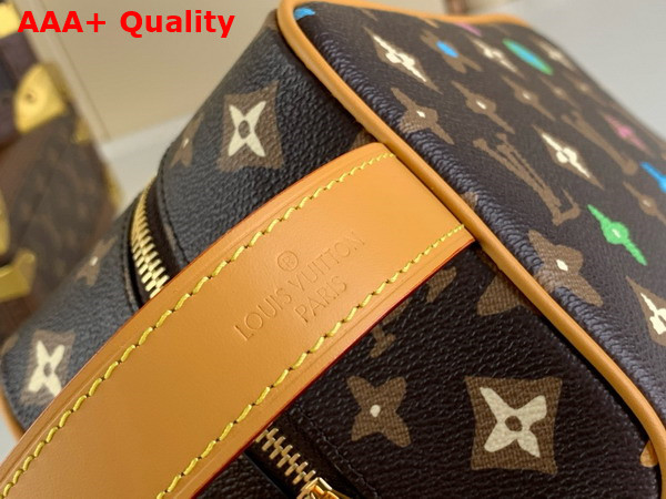 Louis Vuitton Locker Dopp Kit Chocolate Monogram Craggy Coated Canvas M47069 Replica