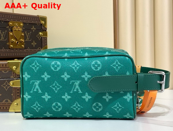 Louis Vuitton Locker Dopp Kit Green Monogram Canvas Replica