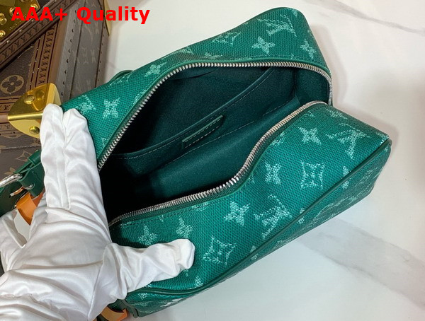 Louis Vuitton Locker Dopp Kit Green Monogram Canvas Replica