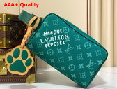 Louis Vuitton Locker Dopp Kit Green Monogram Heritage Coated Canvas M12688 Replica