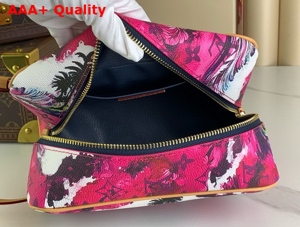 Louis Vuitton Locker Dopp Kit Pink Monogram Surfin Coated Canvas Replica