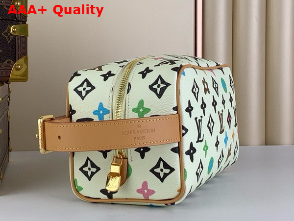 Louis Vuitton Locker Dopp Kit Vanilla Monogram Craggy Coated Canvas Replica