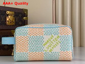 Louis Vuitton Locker Dopp Kit White Damier Heritage Coated Canvas Replica