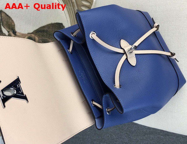 Louis Vuitton Lockme Backpack Denim Soft Calf Leather Exterior Replica