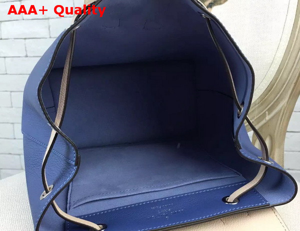 Louis Vuitton Lockme Backpack Denim Soft Calf Leather Exterior Replica