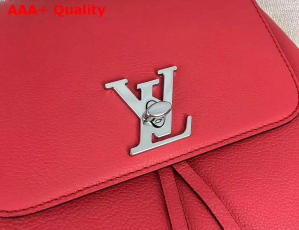 Louis Vuitton Lockme Backpack Poppy Soft Calf Leather Replica