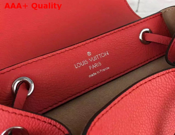 Louis Vuitton Lockme Backpack Poppy Soft Calf Leather Replica