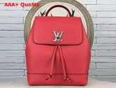 Louis Vuitton Lockme Backpack Poppy Soft Calf Leather Replica