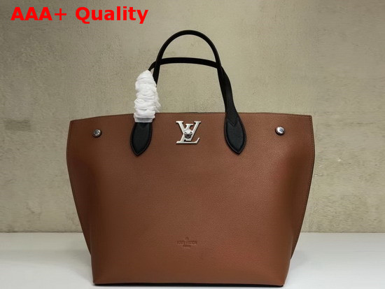 Louis Vuitton Lockme Cabas in Caramel Replica