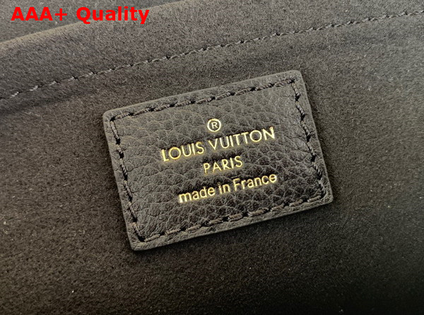 Louis Vuitton Lockme Chain Bag East West Black Grained Calf Leather M22303 Replica