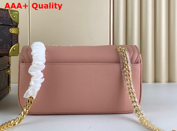 Louis Vuitton Lockme Chain Bag East West Rose Trianon Pink Grained Calf Leather Replica