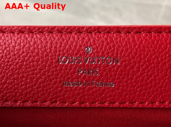 Louis Vuitton Lockme Ever BB Beige and Red Replica