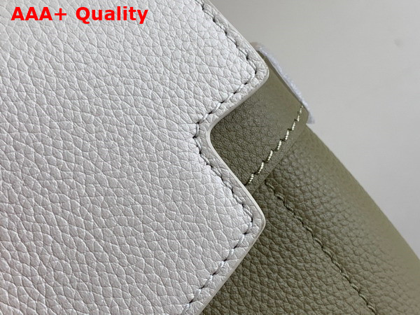 Louis Vuitton Lockme Ever Mini Handbag Khaki and Quartz Grained Calf Leather Replica