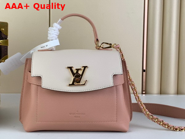 Louis Vuitton Lockme Ever Mini Handbag Rose Quartz Trianon Grained Calf Leather M22626 Replica