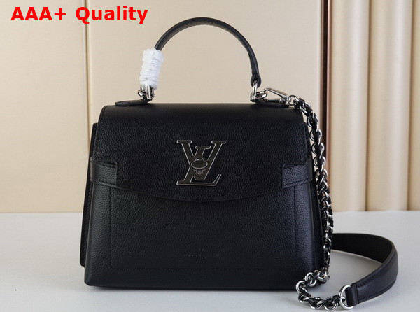 Louis Vuitton Lockme Ever Mini Handbag in Black Grained Calf Leather M20997 Replica