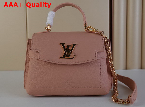 Louis Vuitton Lockme Ever Mini Handbag in Rose Trianon Pink Grained Calf Leather M21088 Replica