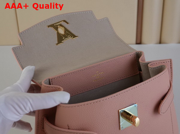 Louis Vuitton Lockme Ever Mini Handbag in Rose Trianon Pink Grained Calf Leather M21088 Replica