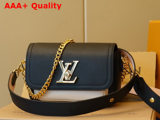 Louis Vuitton Lockme Tender Black Grained Calf Leather M58557 Replica