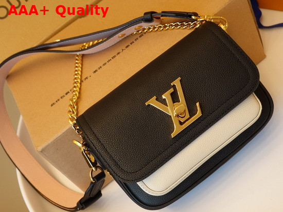 Louis Vuitton Lockme Tender Black Grained Calf Leather M58557 Replica