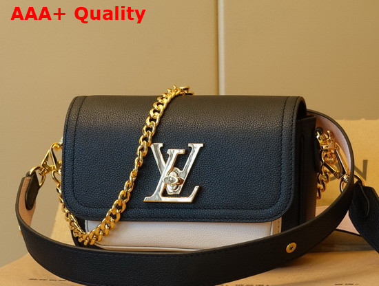 Louis Vuitton Lockme Tender Black Grained Calf Leather M58557 Replica