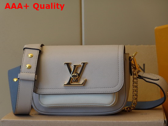 Louis Vuitton Lockme Tender Greige Grained Calf Leather M58554 Replica