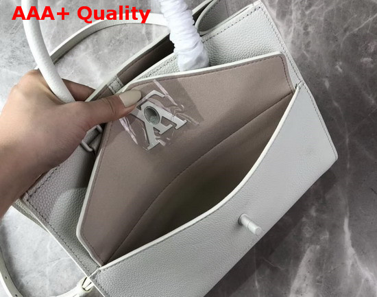 Louis Vuitton Lockme Tote PM White Soft Grained Calfskin M55817 Replica