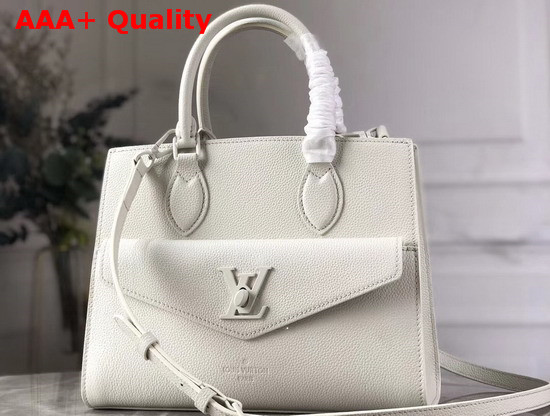 Louis Vuitton Lockme Tote PM White Soft Grained Calfskin M55817 Replica