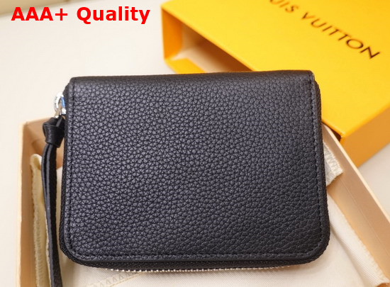 Louis Vuitton Lockme Zippy Coin Purse in Black Calf Leather M80099 Replica