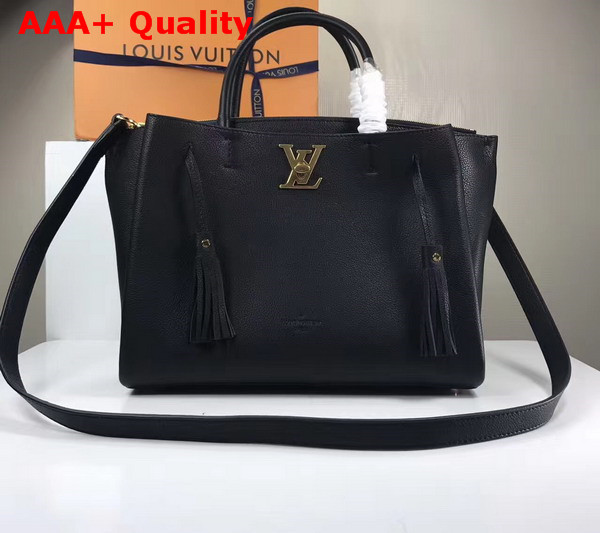 Louis Vuitton Lockmeto in Black Soft Calfskin M54569 Replica