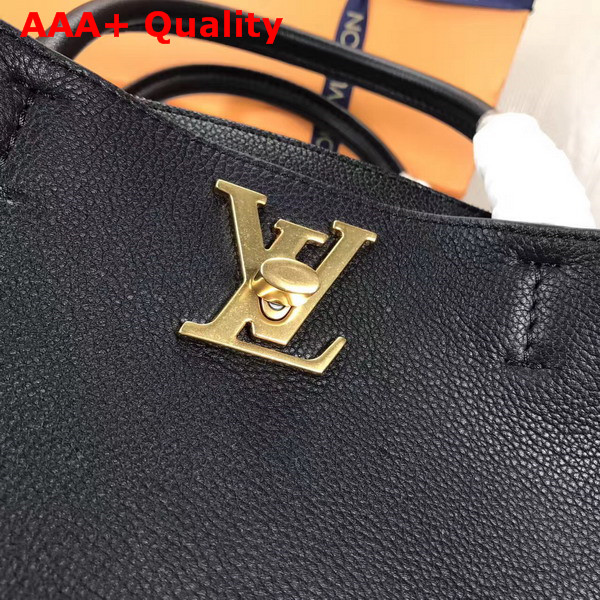 Louis Vuitton Lockmeto in Black Soft Calfskin M54569 Replica