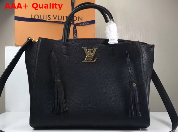 Louis Vuitton Lockmeto in Black Soft Calfskin M54569 Replica