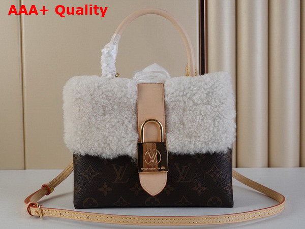 Louis Vuitton Locky BB Bag Monogram Coated Canvas and Shearling M46318 Replica