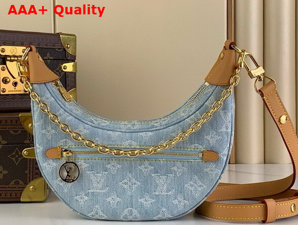 Louis Vuitton Loop Bag in Sky Blue Monogram Denim M24846 Replica