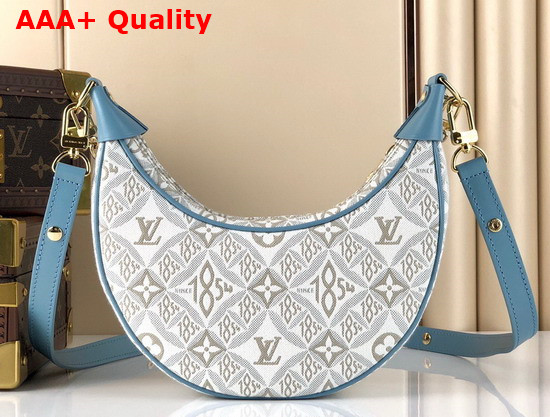 Louis Vuitton Loop Handbag Ecru Blue Since 1854 Jacquard Textile M81094 Replica