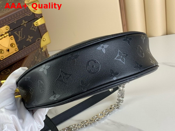 Louis Vuitton Loop Handbag in Black Calfskin with a Black Monogram Silkscreen Print M11267 Replica