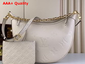 Louis Vuitton Loop Hobo Bag in Cream Monogram Empreinte Leather M46739 Replica