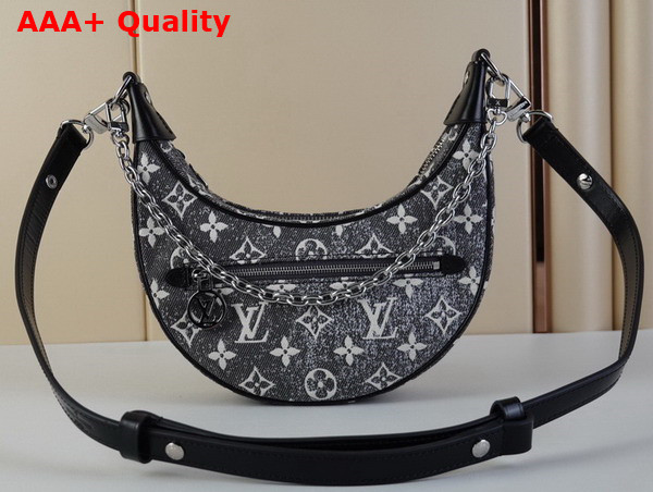 Louis Vuitton Loop PM Bag in Gray Monogram Jacquard Denim M21752 Replica