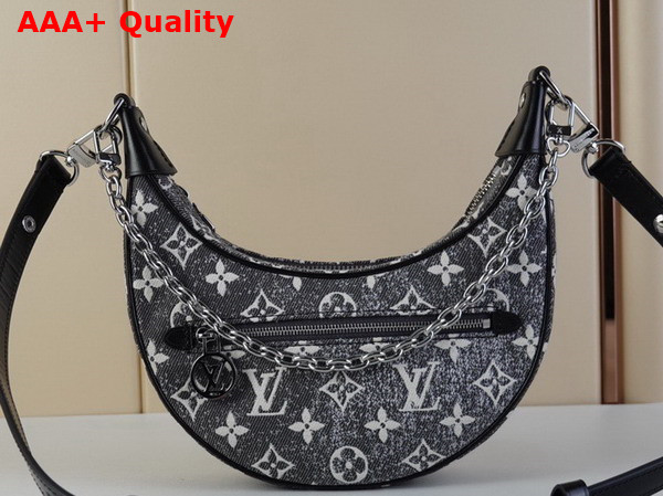 Louis Vuitton Loop PM Bag in Gray Monogram Jacquard Denim M21752 Replica