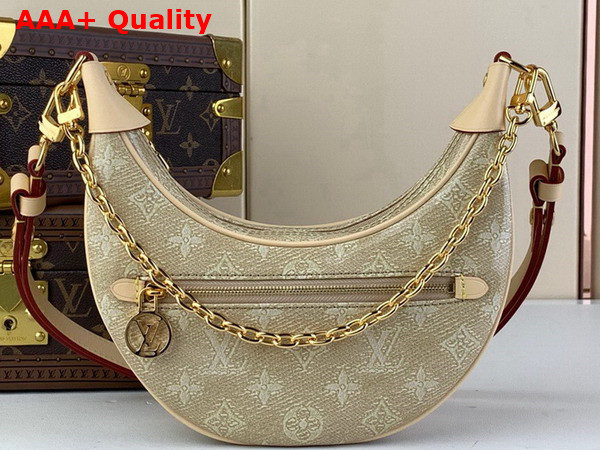 Louis Vuitton Loop PM Handbag in Beige Monoglam Coated Canvas M22928 Replica