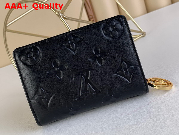 Louis Vuitton Lou Wallet in Black Monogram Embossed Lambskin M81599 Replica