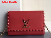 Louis Vuitton Louise MM Autres Cuirs Red Replica