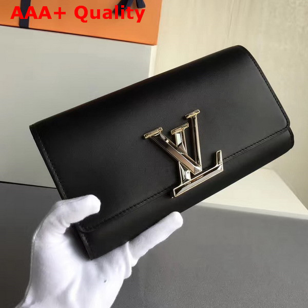 Louis Vuitton Louise in Black Glossy Patent Calfskin M42036 Replica