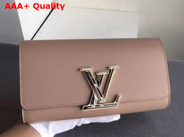 Louis Vuitton Louise in Nude Glossy Patent Calfskin Replica